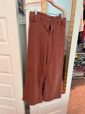 AE Dreamy Drape Stretch Low-Rise Ultra Wide-Leg Pant